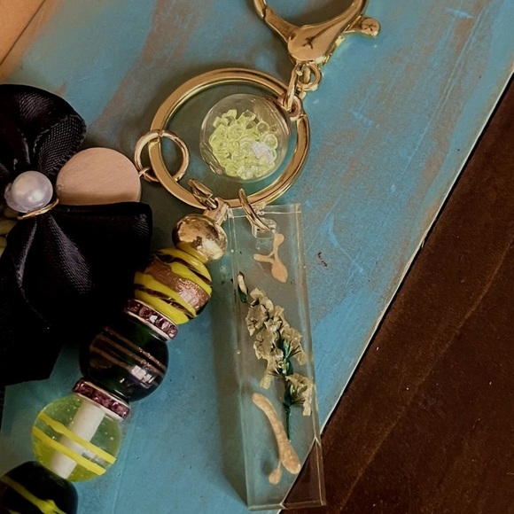 Keychain Charms | Resin & Glass Beaded Charm For Bags | Key Ring Gifts - Picture 15 of 17